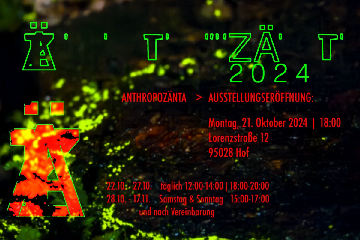 21.10.2024 -> AUSSTELLUNGSERÖFFNUNG // SAVE THE DATE!